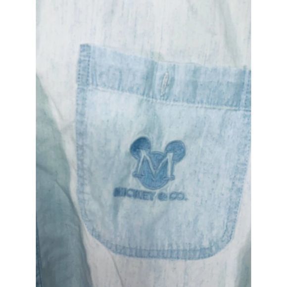 Mickey & CO‎ By Denim Button Down Shirt Size Large - Picture 8 of 11